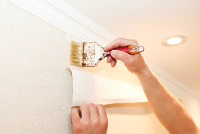 Pose de papier peint à Épinay-sur-Odon — revêtements muraux et toiles de verre